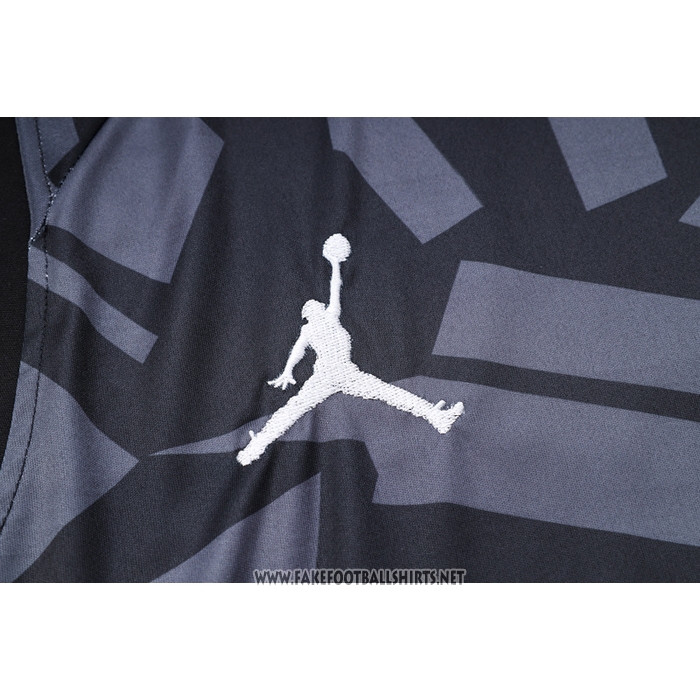 Paris Saint-Germain Jordan 
Training Shirt
 Without Sleeves
 2023-2024 Black
 and 
Grey

